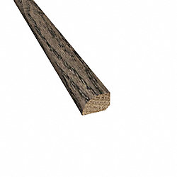 Prefinished Gray Fox Oak Hardwood 3/4 in thick x .75 in wide x 78 in Length Shoe Molding